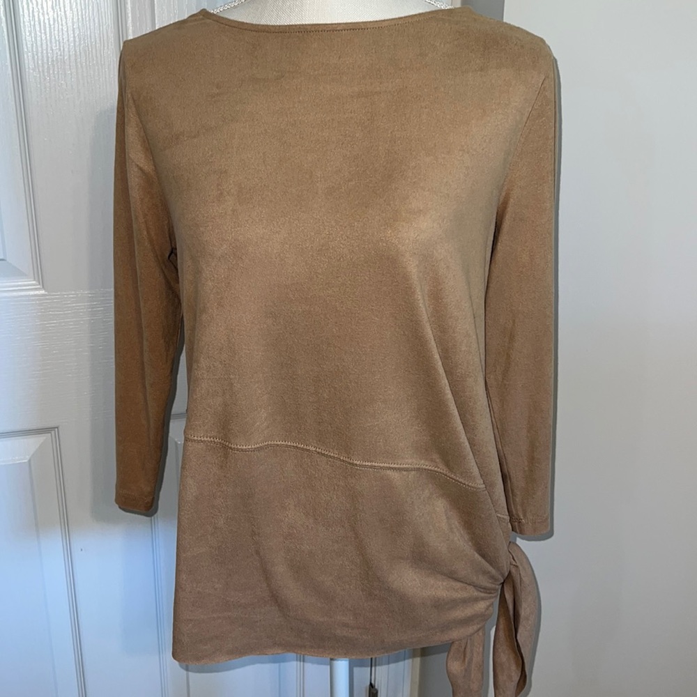 Suede like top by Chico's